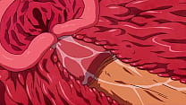 Чертовка не спешит снимать синие труселя во времячко анально-вагинальной трахали